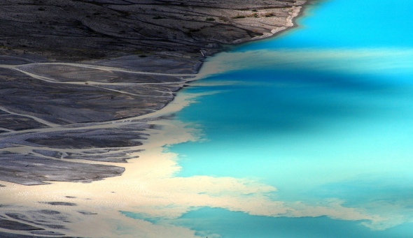 Lago Azul Turquesa Peyto. Canadá