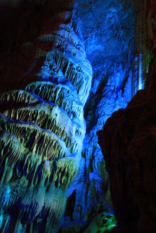 La Cueva Flauta de Caña en Guilin, Guangxi, China