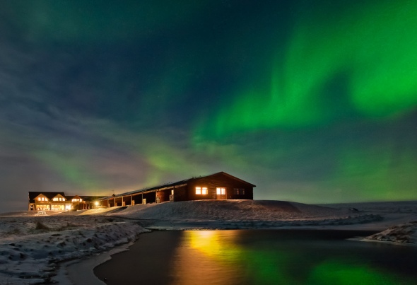 Aurora Boreal Iceland hotel ranga